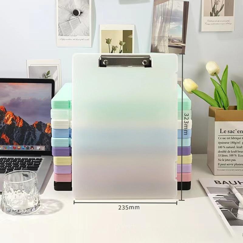 

A4 File Folder Storage Box Plate Clip Student Special Test Paper Storage And Finishing Artifact Large Capacity Information Book прозрачный