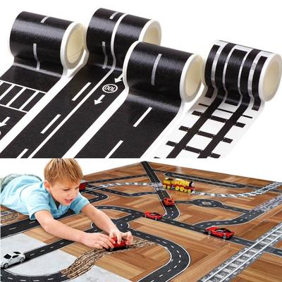 Hot Kids Toy Car Railway Road Creative Traffic Road Adhesive Masking Tape Removable Play Room DIY Track Floor Sticker