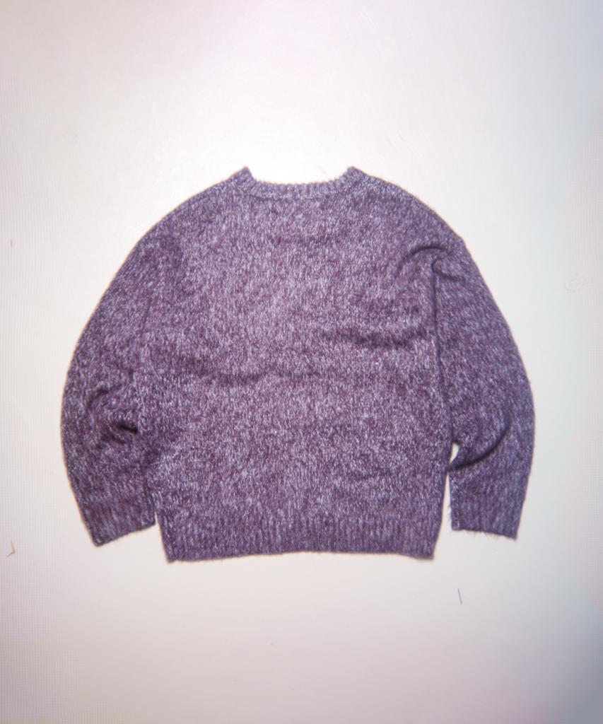TOWTOW ARCHIVE Cozy Fuzzy Sweater Purple