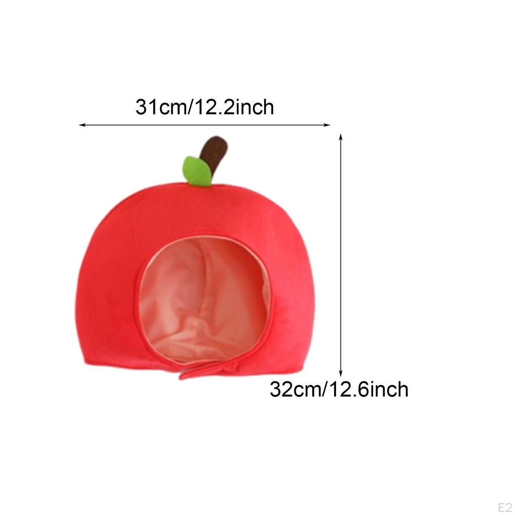 Funny Small Apple Hat Headwear Fancy Dress for Celebration Party Favors Supplies