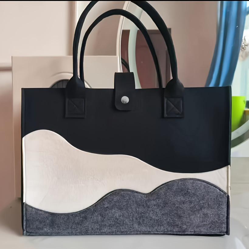 

1PC Fashion Striped Canvas Women s Tote Bag-multifunctional Commuter Handbag Shoulder Crossbody Bag Shopping storage bag чорний