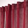 Voilage galon fronceur 140 x 260 cm Derbie rouge