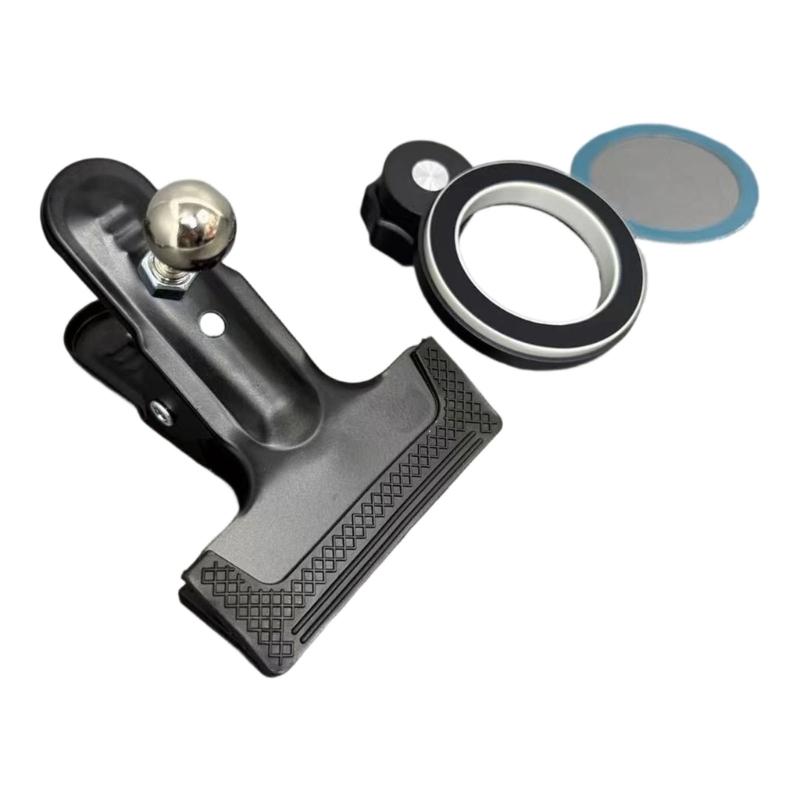 

Heavy Duty Metal Phone Holder with Adjustable Magnetic Head Mobile Mounting for Desktop Broadcasting & Online Meetings