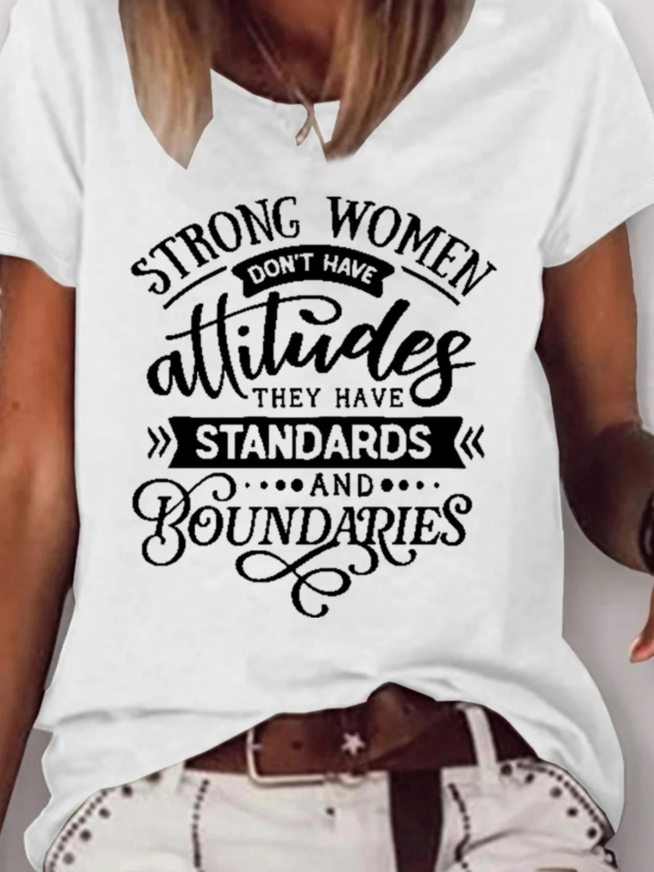 Strong Women Standards Boundaries T-shirt XL