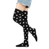 Long Socks Womens Over Above Knee Striped Thigh High Stockings Polka Dot Ladies Black White Pink Cosplay Lolita Harajuku Y2k
