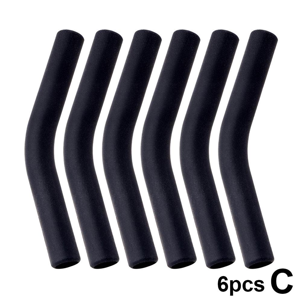 6pcs New High-end Metal Straw Silicone Tips 8mm Outer Diameter Food Grade Rubber Straw Covers Flex Elbow Hydraflow Straw