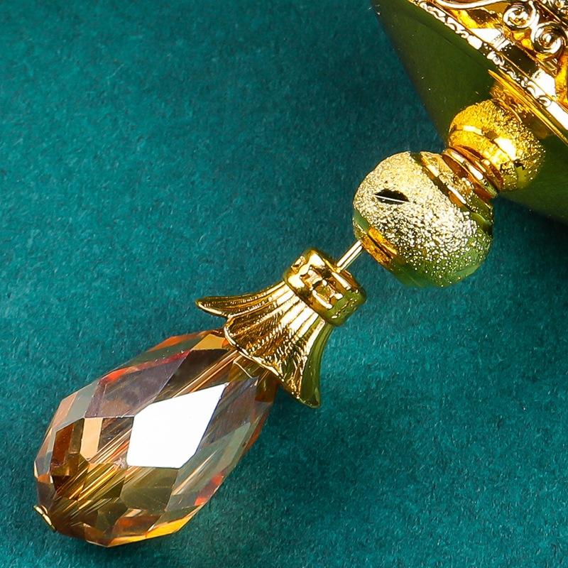 Legierter Auto-Lufterfrischer-Halter – Goldene Hängende Parfümflasche für Rückspiegel, Luxuriöses Innenraumzubehör