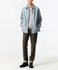 Man On The Boon Snap Button-Up Leather Jacket_Blue 4714110008
