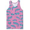 Canottiere da Uomo Girocollo con Stampe Animalier Colorate Gilet Stampato 3D Maglia Sportiva Fitness Larga Senza Maniche