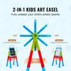 SucceBuy Children Magnetic Drawing Board Painting Art Easel with Chalkboard Wordpad Baby Color Graffiti Drawing Toys for Kids