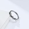 European and American Neutral Cold Wind Wire Wrapped Titanium Steel Ring Ring