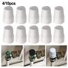 4-10pc Radiator Valve Cap Easy Push-Fit Replacement Valve Cover White ABS Plastic Long-lasting Performance Home Improvement
