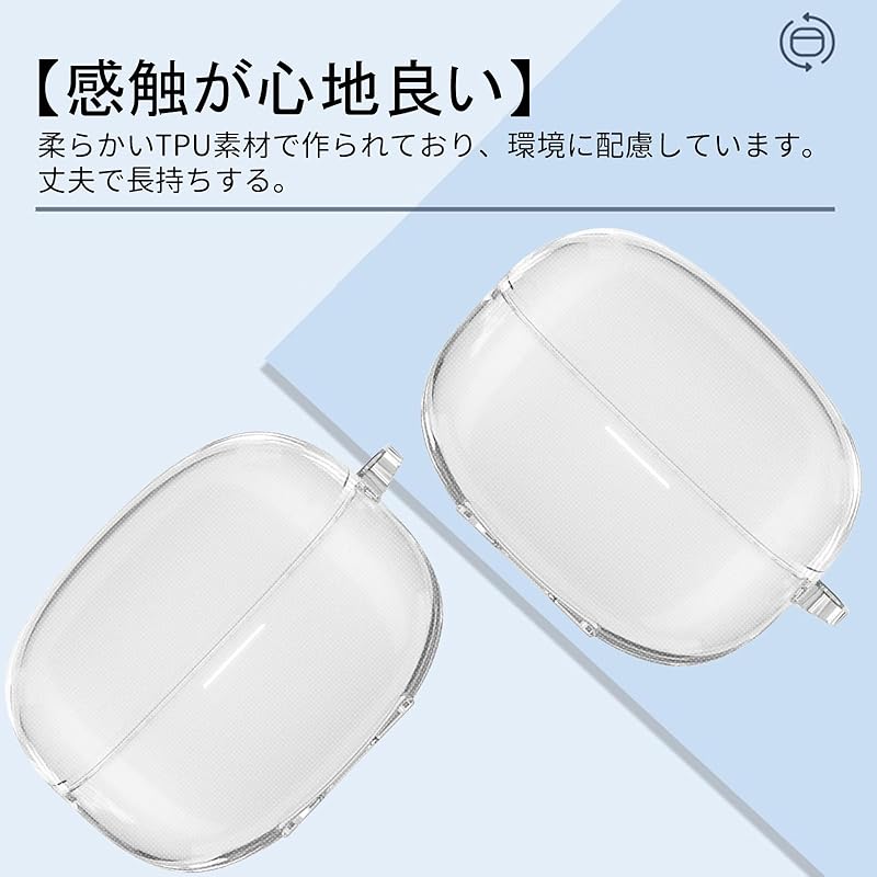 PRODELI earphone case For Redmi Buds 6 Pro exclusive cover clear Shockproof Scratch prevention TPU material With carabiner Loss prevention Can be