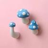3D Red Mushroom Refrigerator Sticker Standing Sitting Hug Cartoon Refrigerator Decorative Magnetic Sticker Resin Gift
