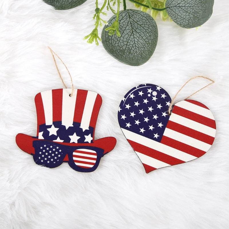 9PCS Independence Day Star Hangings Decorative Ornament Perfect for Enhancing Holidays Spirit in Homes and Party Venues