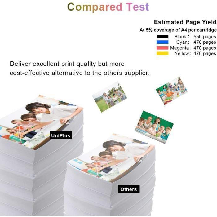 Ink Cartridge - UNIPLUS - 502XL - Compatible Epson - Multipack 5 - Black, Cyan, Magenta, Yellow