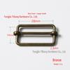 Stainless Steel Adjustable D-Ring Buckle - Copper Three-Speed Wire Pull Design