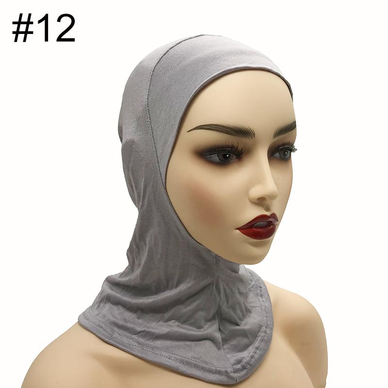 High Qualit Modal Muslim Women Ninjas Cap Full Cover Inner Hat Islamic Undercap Hijab Comfortable Bonnet Headcloth Neck Cover