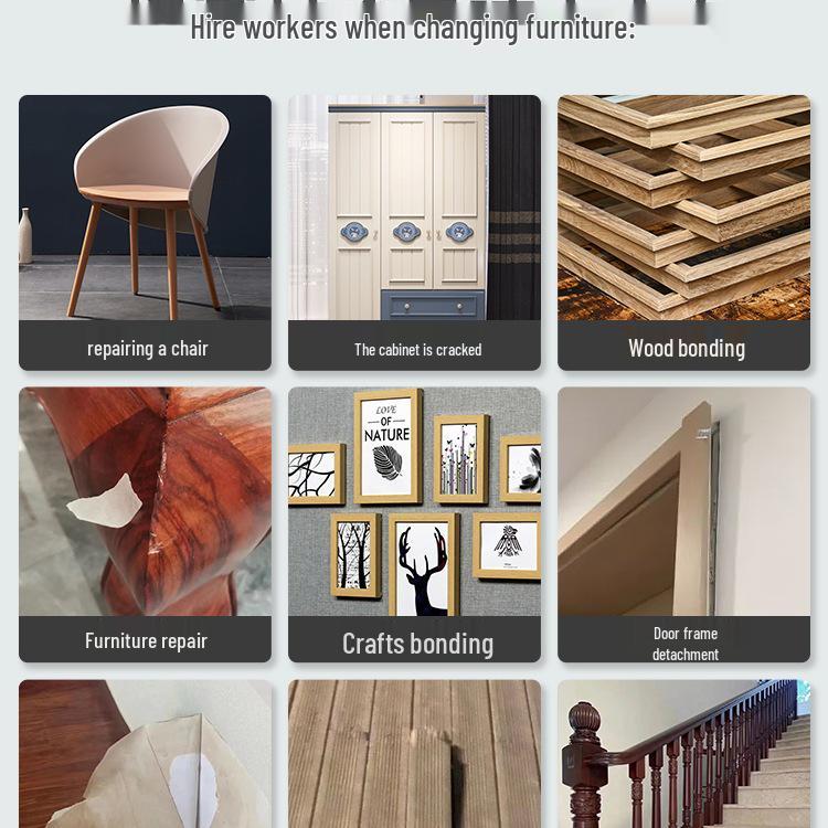 Wood Glue: Adhesive for Woodworking, Furniture, and Flooring - White Latex