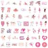55 New Pink Ballet Graffiti Stickers Suitcase Mobile Phone Dance Stickers