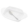 BoatShaped   Dish with Lid Food Grade PP   Cutting Box for Chess Home Kitchen(Red )