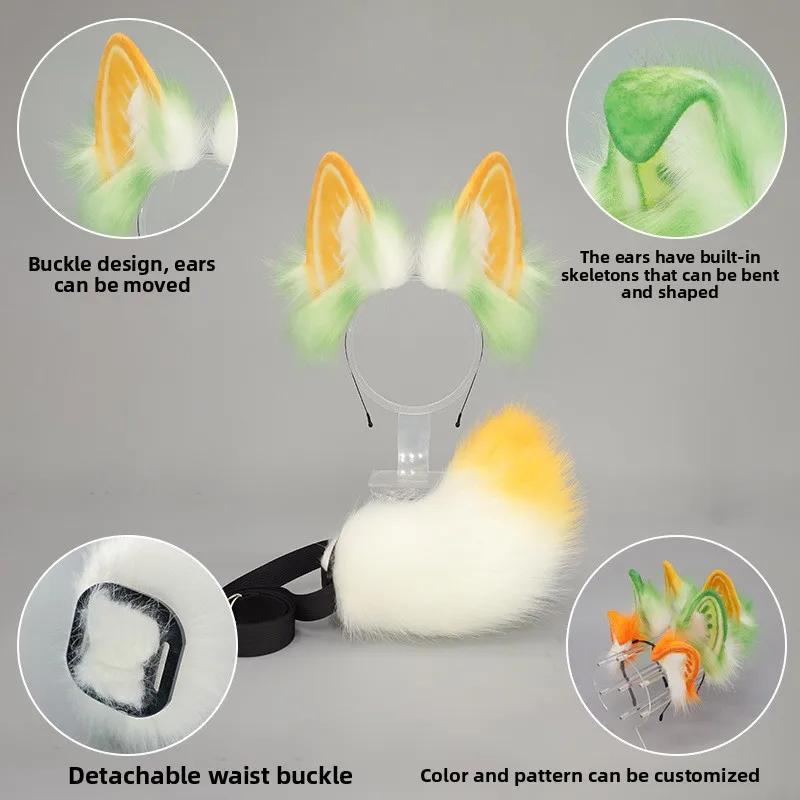 Halloween Realistischer Hasenohr KC Stirnband - Handgemachtes Plüsch Lolita Cosplay Requisit Hasenohren