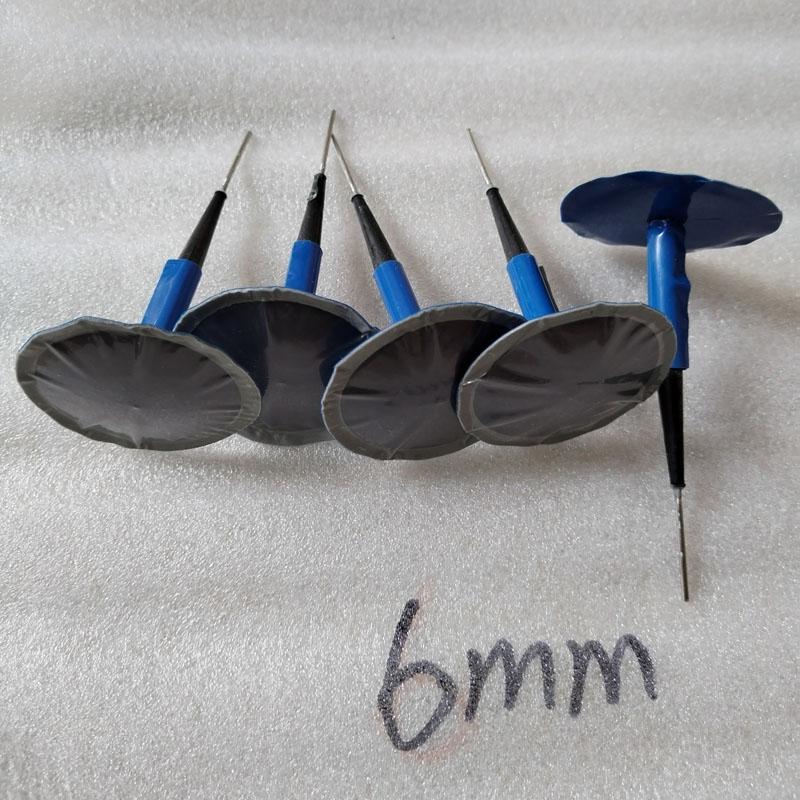 5pcs/lot 4mm Mushroom Nail Film Car Tyre Cold Patch Film Rubber Stitching Machine Tire Wheel Repair Kit Integral Plug