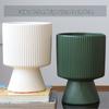 Nordic Ceramic Flower Pot with Tray - High-Footed Vertical Stripes for Indoor/ Balcony, Ideal for Pothos and Orchids.