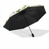 Portable Folding Umbrella with Green Clovers, Leprechaun Hats, and Golden Horseshoes | 8 Ribs, Automatic Open, Foldable, Ideal