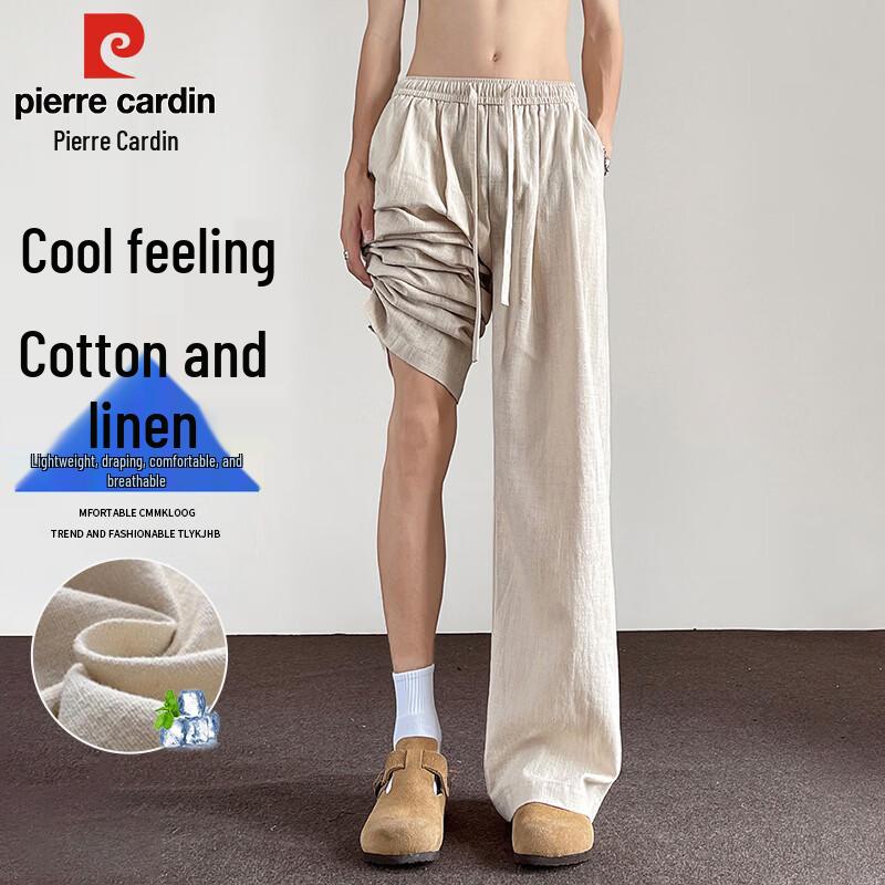 Pierre Cardin Men s Summer Loose Straight Casual Pants XL