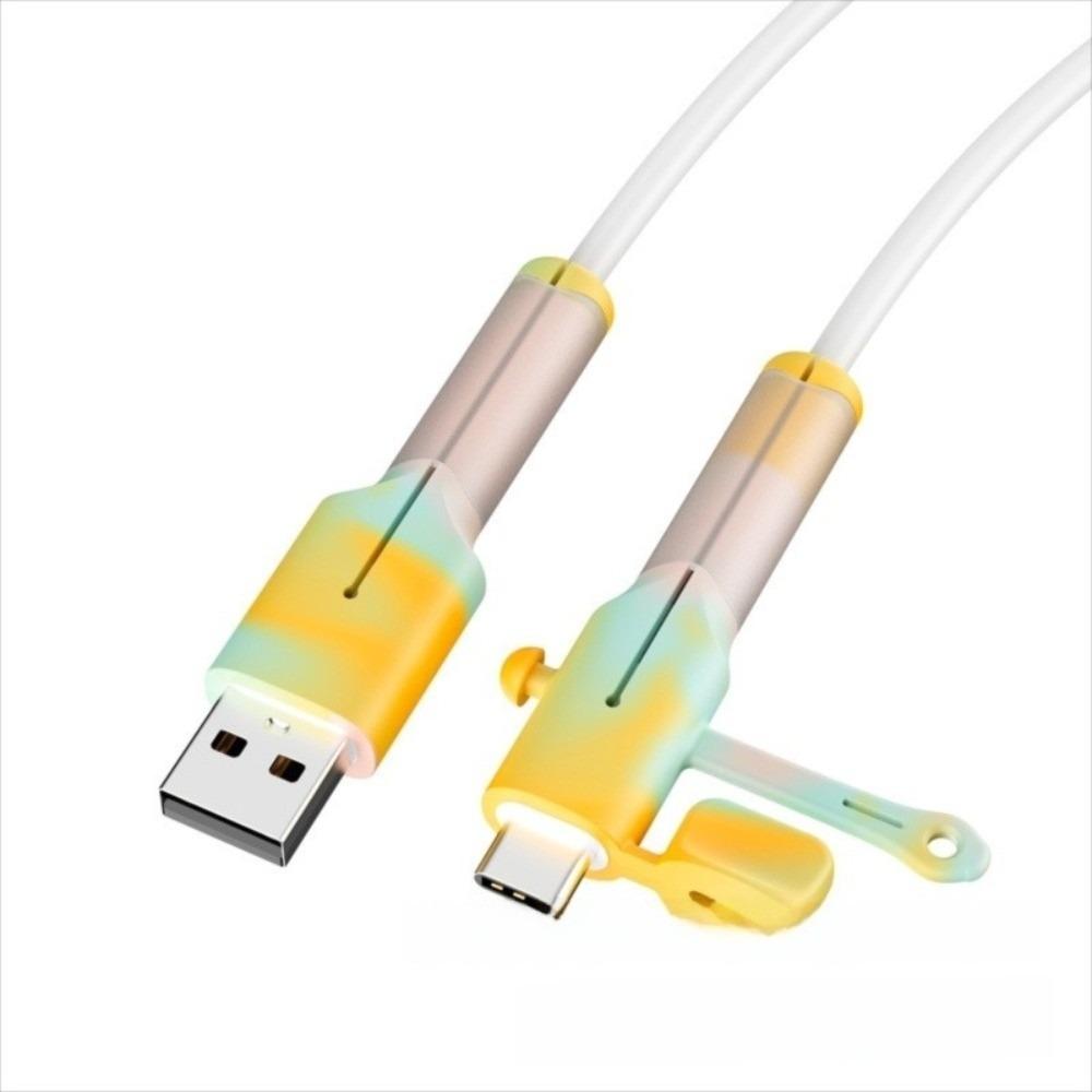 Protective Cap Type C Charger Cable Protector Soft Silicone Silicone Cover  Data Line Protection