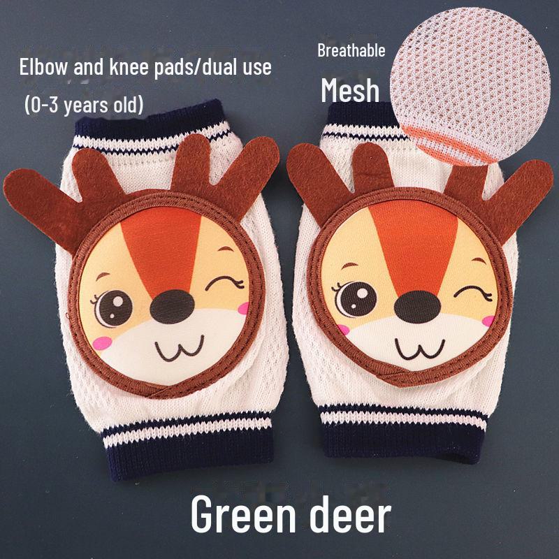 

«Наколенники и налокотники для детей, ползающих и идущих — возраст 0–6 лет, унисекс, летняя тонкая защита»