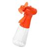 (Orange) Rotating Head Manual Mist Cooling Fan Handheld Mist Humidifying Cooling Fan for Outdoor Activities Party Gifts  Rose Red
