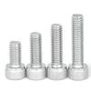 M6 M8 M10 304 Stainless Steel Extended Hexagon Socket Screw Cup Head Full Tooth Cylindrical Head Bolt Length 50mm-200mm
