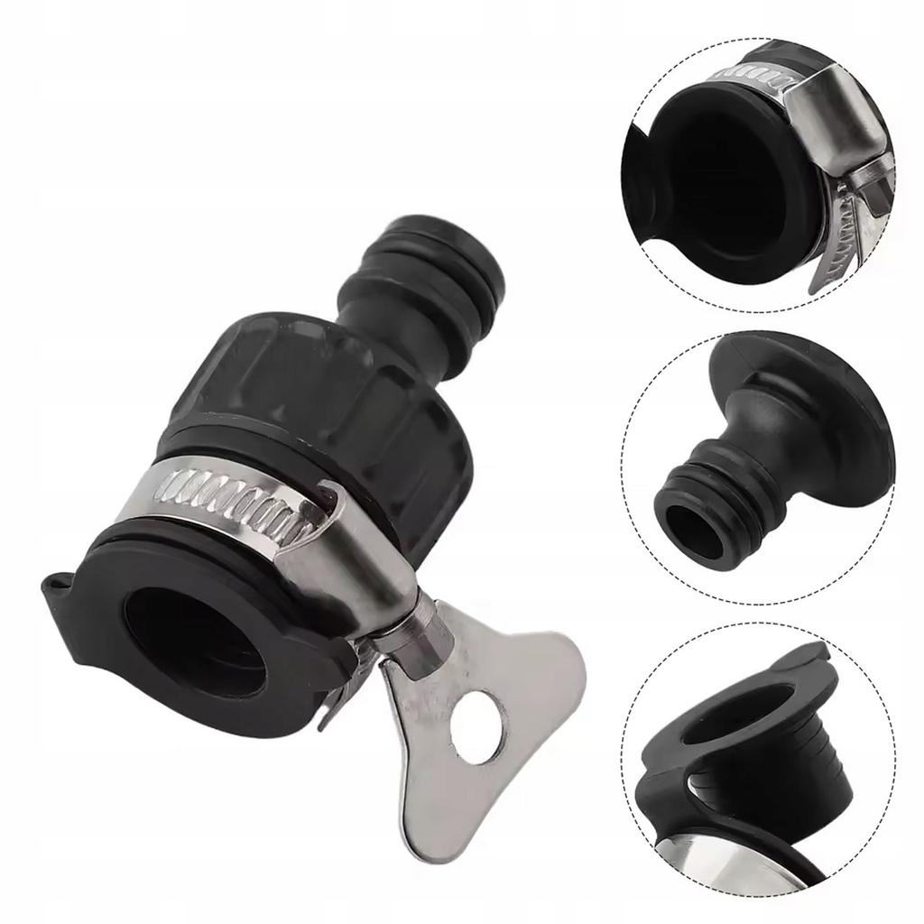 Adapter kranowy bezgwintowy z regulowanym zaciskiem | System click | Zamiennik Karcher 2.645-256.0 | Do ogrodu i myjek