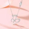 990 Sterling Butterfly Necklace Women Fashion Light Luxury Clavicle Chain Ins Style Versatile Choker