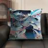 Scaramouche Genshin Impact Cushion Cover Natural Linen Organic Fabric Double-Sided Printing Sofa Home Decor Gift Pillow Case
