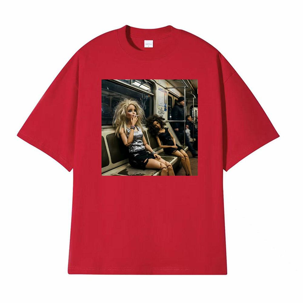 Doll Party Meme Graphic Meme T Shirts Unisex Women Short Sleeve Casual Gothic High Street Tshirt Fashion Retro 100 Cotton T Shirt