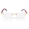 Luxury men Eyeglass GOLD wood /metal Frame Rx-able Spectacles Glasses 55-18-140 JL166605760426