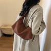 Frosted Retro Bag Women's Large-capacity New Autumn and Winter Versatile Shoulder Messenger Bag Class Commuter Tote Bag