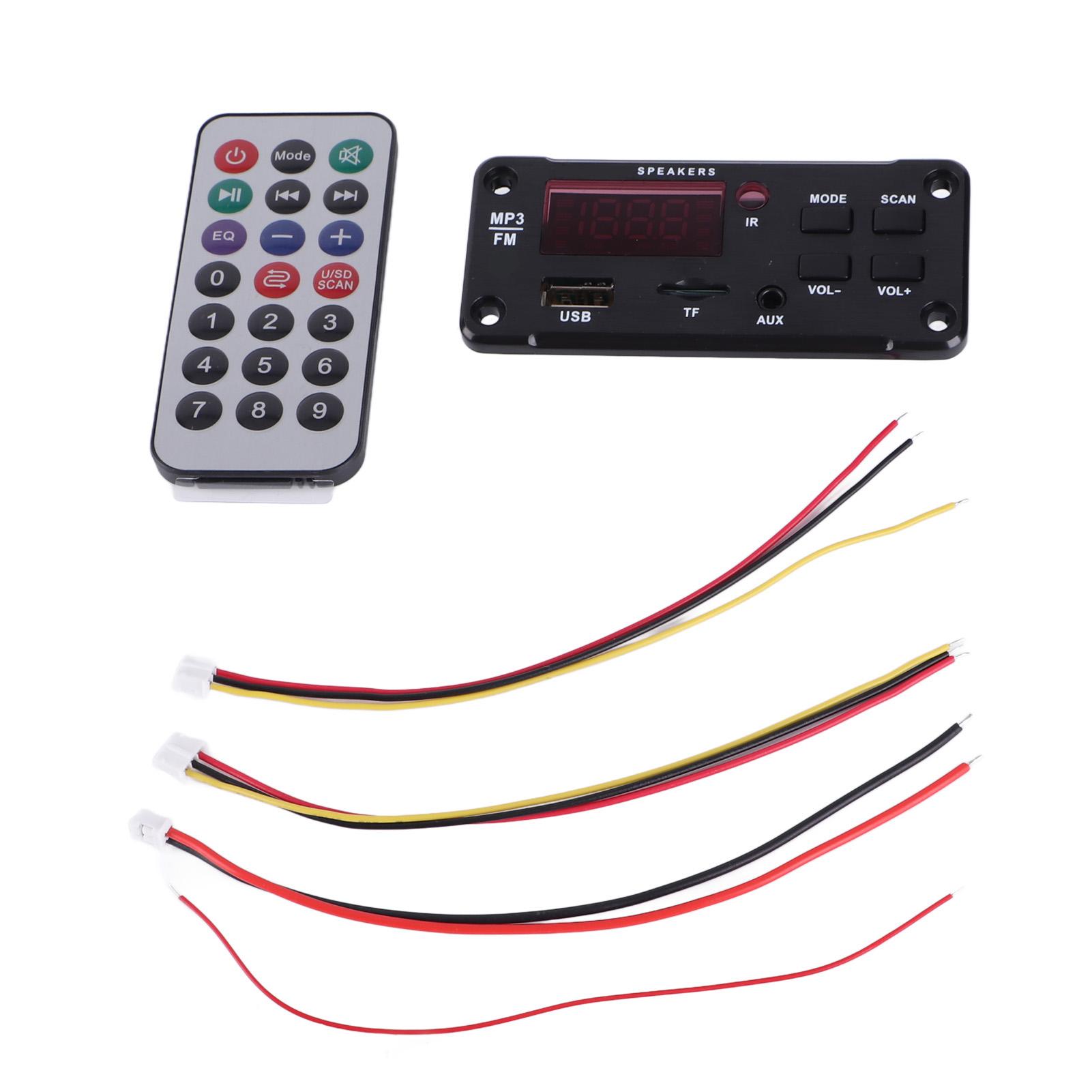 

Постійний струм 6 В12V Bluetooth 5.0 MP3 декодер модуль цифровий дисплей подвійне декодування бездротовий аудіоприймач