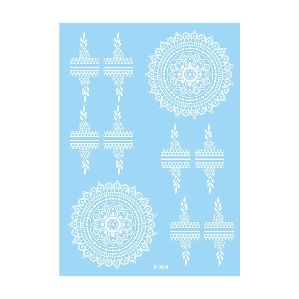 Falsches Henna Temporäres Tattoo Wasserübertragungs-Abziehbilder Körperkunst-Aufkleber Finger Hand Beine Arm