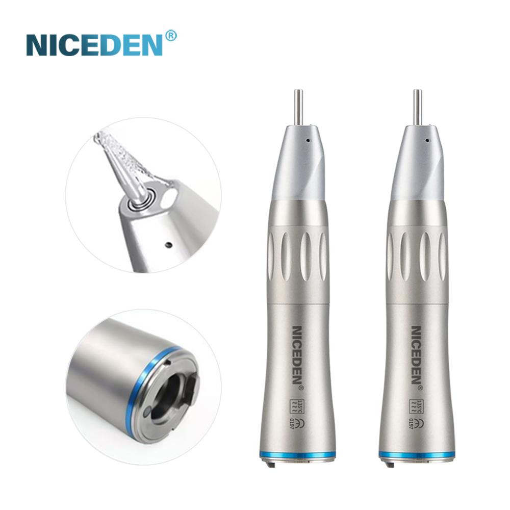 Dental Fiber Led Straight Handpiece XSG65L/X65L/X65 1:1 Blue Ring Internal/external Water Spray Irrigation Electric Micromotor