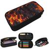 Trousse à Crayons Volcan Magma Feu pour Enfants Boîte à Crayons Scolaire Sac à Crayons Fournitures de Papeterie Sac Porte-Crayons