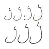 eeldog offset hook set for bass worm soft lure (4/0