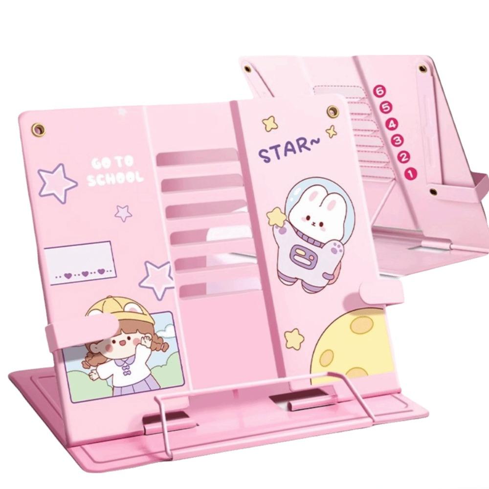 6 Adjustable Positions Desk Book Holder Heavy Duty Metal Document Holder  Cooking Recipes