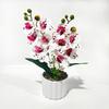 Plastic Butterfly Orchid Artificial Flower Fake Plant Flower Potted  Home Office Decoration