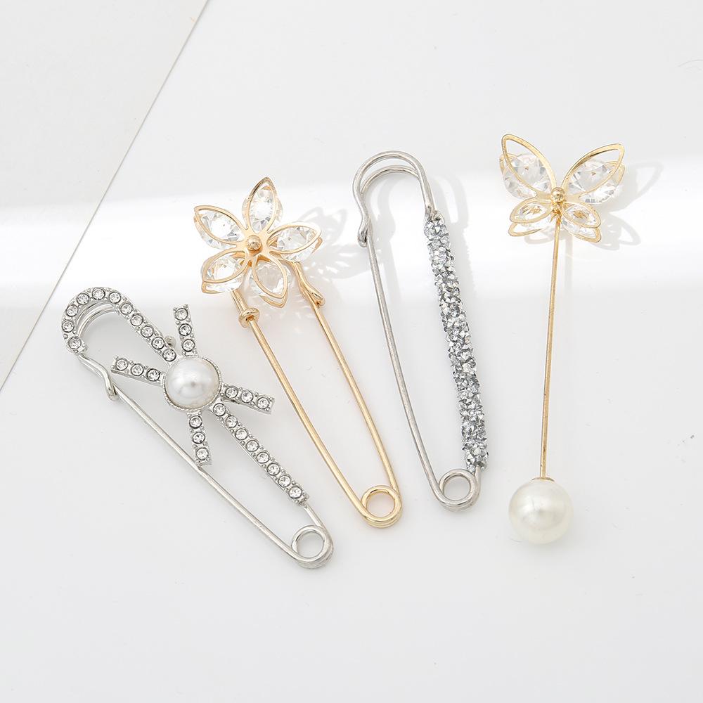 Women's Sweater Shawl Clip Brooch Safety Pins Decorative Waist Pants Extender Fashion Clothing Accessories
