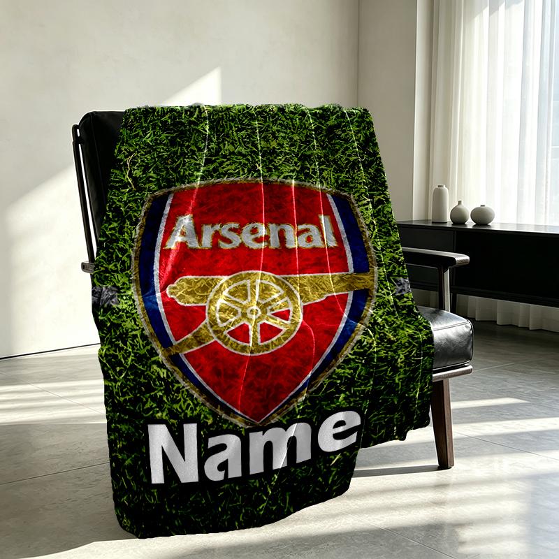 Coperte Personalizzate con Nome Squadra di Calcio Stampato, Arredamento per la Casa, Camera da Letto, Divano, Campeggio, Divano, Regali per Compleanno Natale