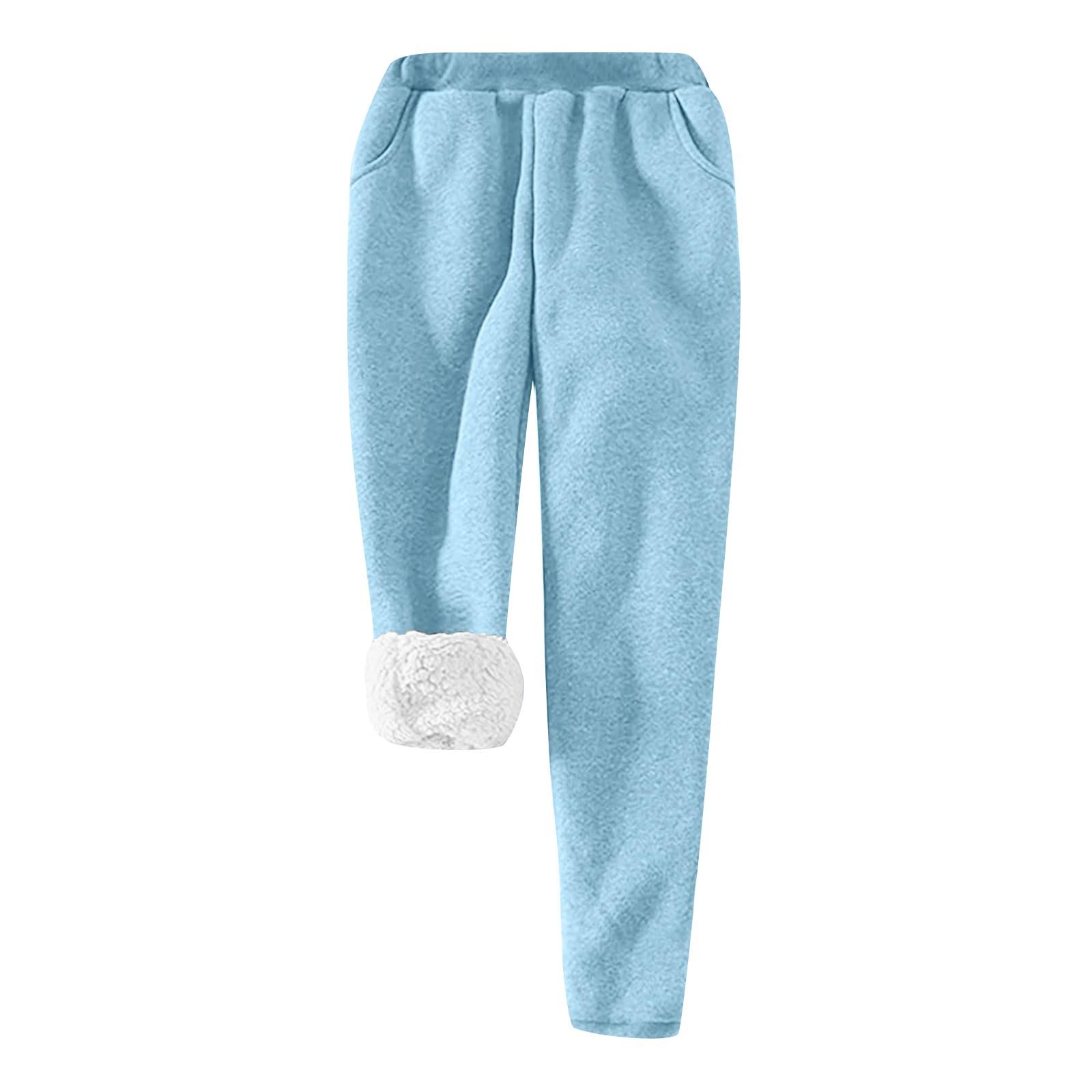 

Winter Trousers Lamb Cashmere And Cashmere Thickened Warm Bodysuits Leggings Loose Casual Pants XL